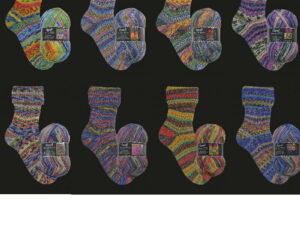 Sockenwolle in Variation von Hundertwasser online kaufen 3202